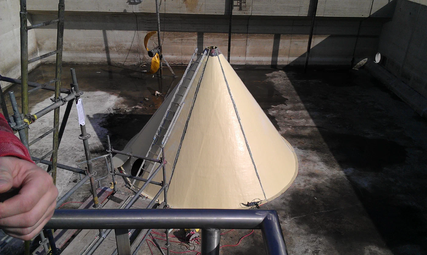 Klärwerk Leuna – Rotationsbecken GFK-Formteilbau